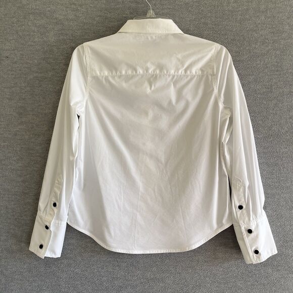 Jason Wu White Shirt Size XS Old Money Quiet Luxury Academia Preppy Button Up - Picture 7 of 13